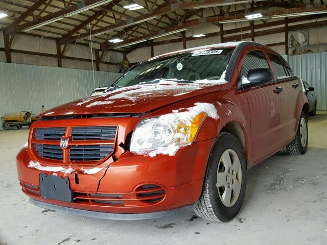 1B3HB28B77D139075 - 2007 DODGE CALIBER ORANGE photo 2