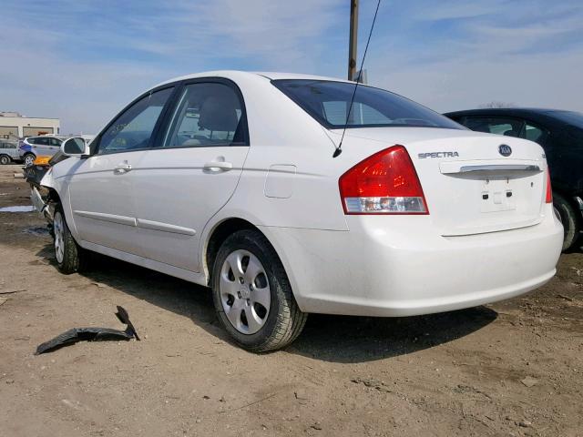 KNAFE221795631015 - 2009 KIA SPECTRA EX WHITE photo 3