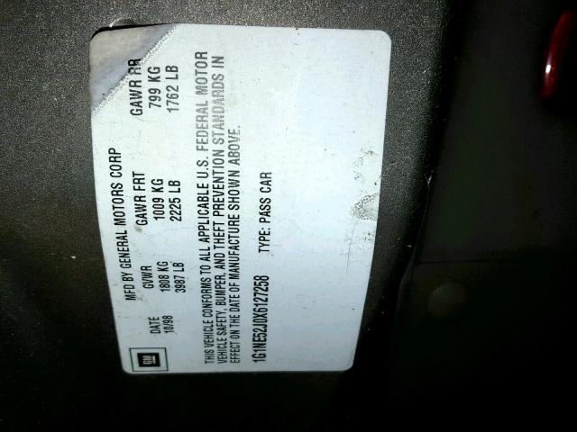 1G1NE52J0X6127258 - 1999 CHEVROLET MALIBU LS 棕色 照片 10