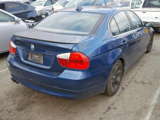 WBAVB33546PS13541 - 2006 BMW 330 I BLUE photo 4