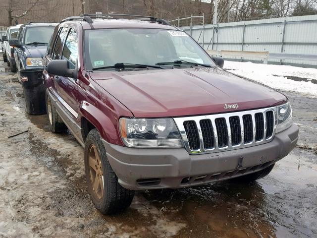 1J4GW48S43C524159 - 2003 JEEP GRAND CHER MAROON photo 1