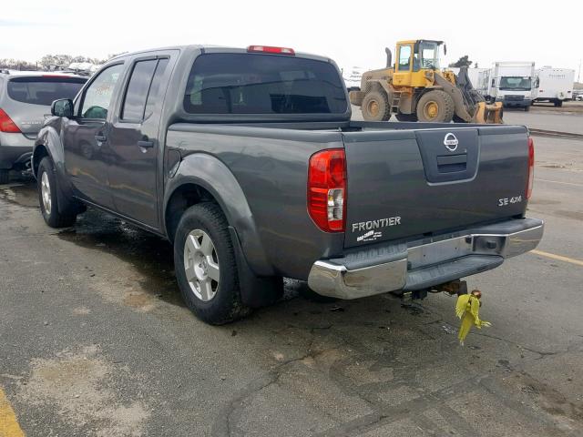 1N6AD07W17C463970 - 2007 NISSAN FRONTIER C GRAY photo 3