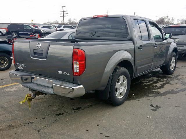 1N6AD07W17C463970 - 2007 NISSAN FRONTIER C GRAY photo 4