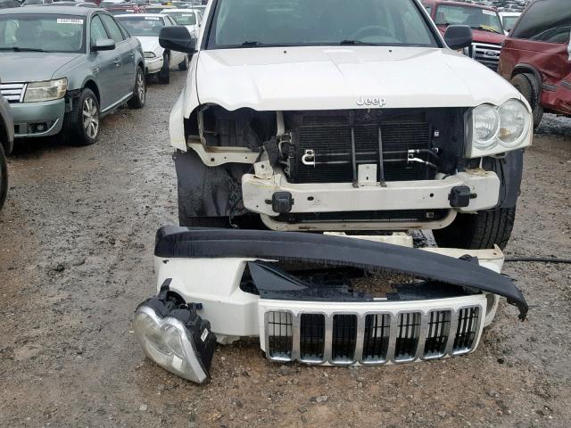 1J4GS48K35C621433 - 2005 JEEP GRAND CHER WHITE photo 9