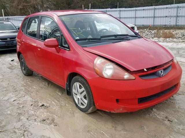 JHMGD37447S803887 - 2007 HONDA FIT RED photo 1