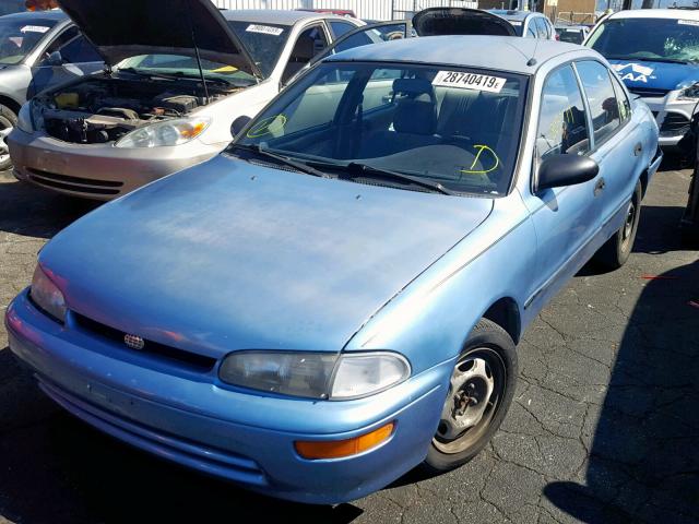 1Y1SK5268SZ074651 - 1995 GEO PRIZM BASE ლურჯი ფოტო 2