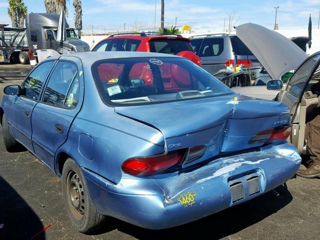 1Y1SK5268SZ074651 - 1995 GEO PRIZM BASE ლურჯი ფოტო 3