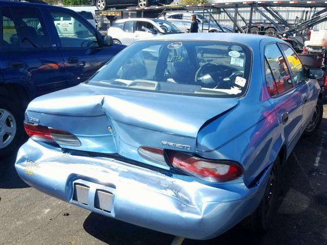 1Y1SK5268SZ074651 - 1995 GEO PRIZM BASE ლურჯი ფოტო 4