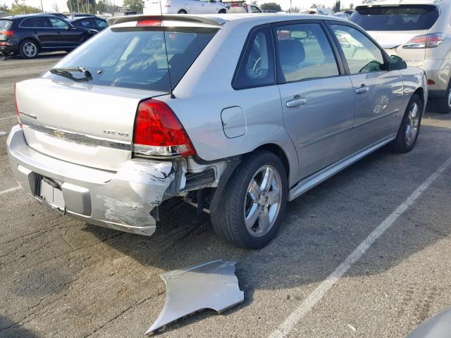1G1ZU63826F279577 - 2006 CHEVROLET MALIBU MAX 银色 照片 4