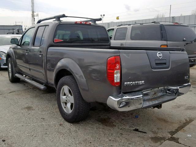 1N6AD09W47C465144 - 2007 NISSAN FRONTIER C CHARCOAL photo 3