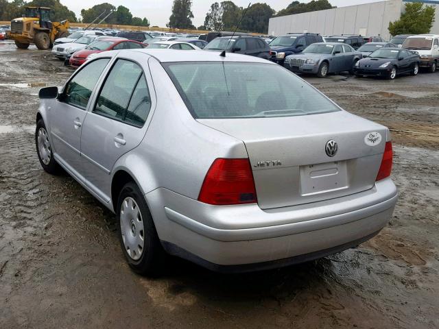 3VWRK29M91M068943 - 2001 VOLKSWAGEN JETTA GL GRAY photo 3