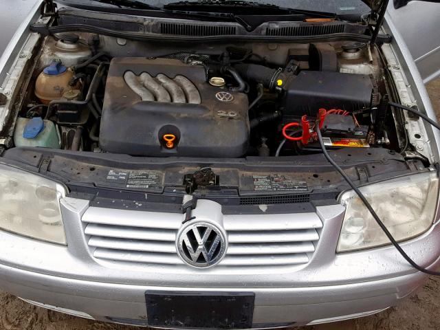 3VWRK29M91M068943 - 2001 VOLKSWAGEN JETTA GL GRAY photo 7