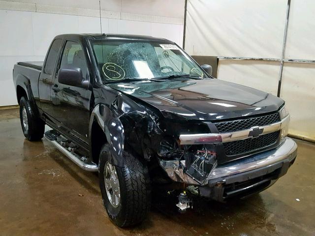 1GCDT19E278182373 - 2007 CHEVROLET COLORADO BLACK photo 1