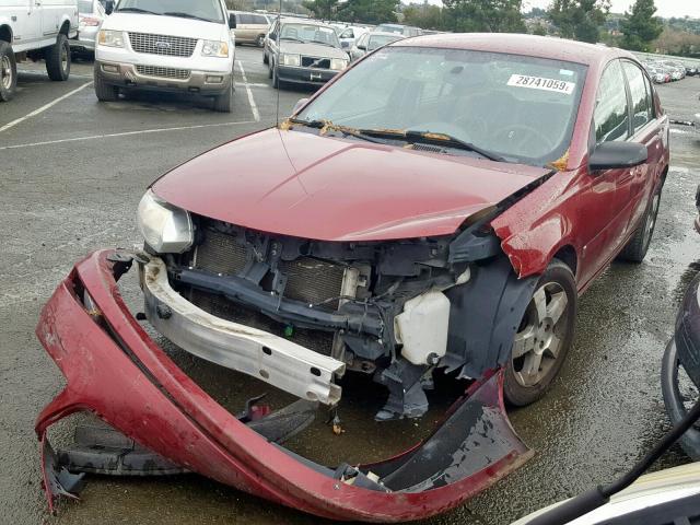 1G8AL55F86Z145940 - 2006 SATURN ION LEVEL 勃艮第红 照片 2