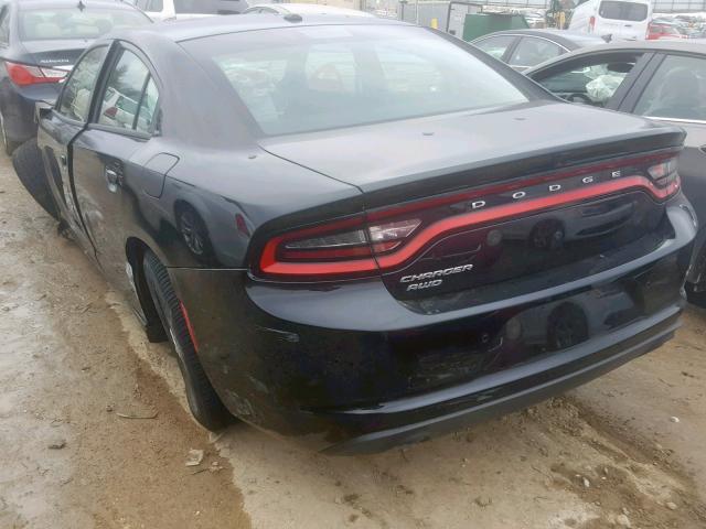 2C3CDXKT6JH295401 - 2018 DODGE CHARGER PO BLACK photo 3