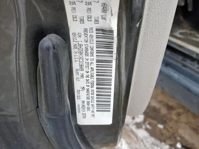 1J8HG58N16C318009 - 2006 JEEP COMMANDER 灰色 照片 10