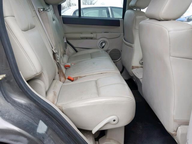 1J8HG58N16C318009 - 2006 JEEP COMMANDER 灰色 照片 6