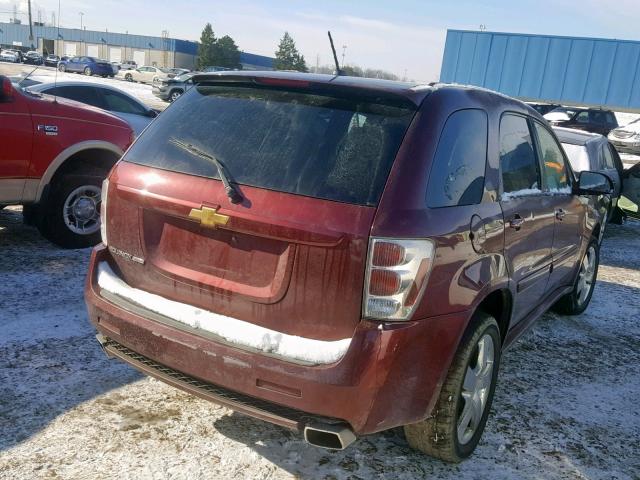 2CNDL537X86036551 - 2008 CHEVROLET EQUINOX SP BURGUNDY photo 4