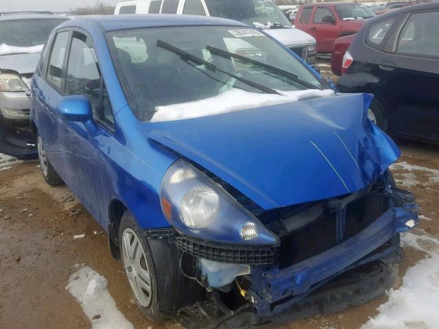 JHMGD384X7S044838 - 2007 HONDA FIT BLUE photo 1