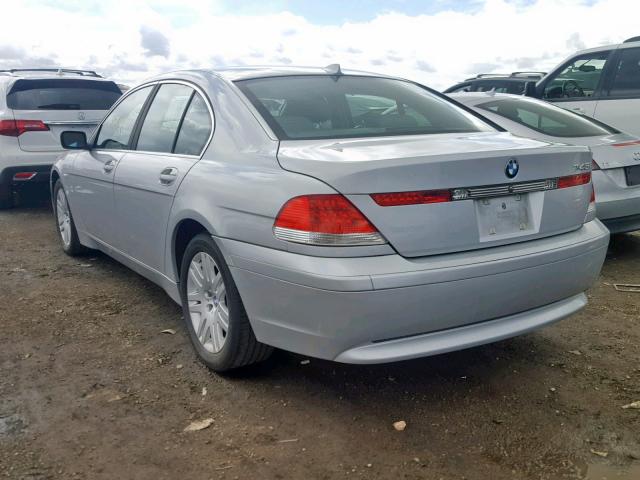 WBAGL63492DP53347 - 2002 BMW 745 I SILVER photo 3