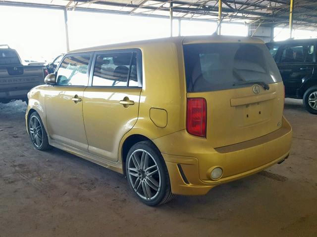 JTLKE50EX81054936 - 2008 TOYOTA SCION XB ოქროსფერი ფოტო 3