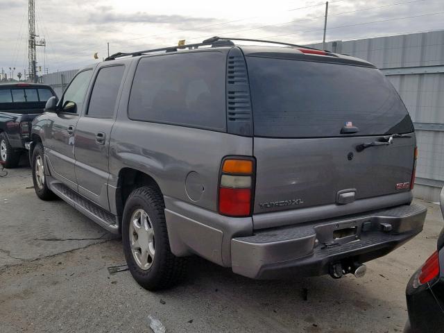 1GKFK66U75J225331 - 2005 GMC YUKON XL D GRAY photo 3