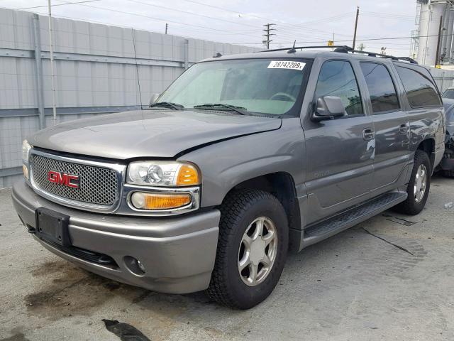 1GKFK66U75J225331 - 2005 GMC YUKON XL D GRAY photo 9