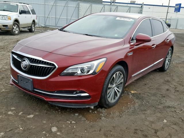 1G4ZN5SS0HU197708 - 2017 BUICK LACROSSE P RED photo 2