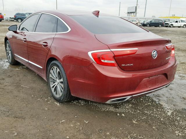 1G4ZN5SS0HU197708 - 2017 BUICK LACROSSE P RED photo 3