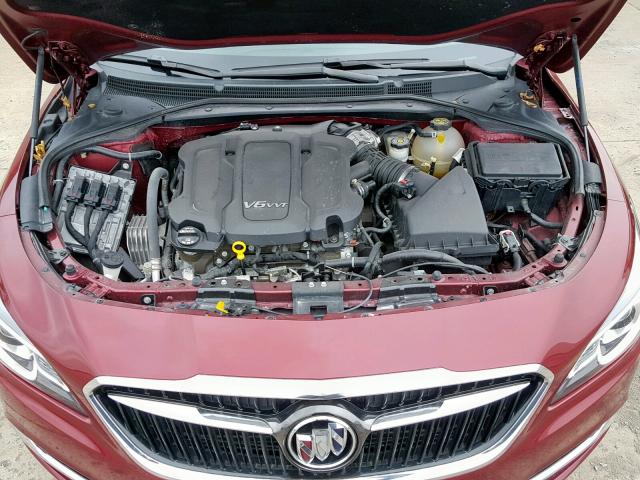 1G4ZN5SS0HU197708 - 2017 BUICK LACROSSE P RED photo 7