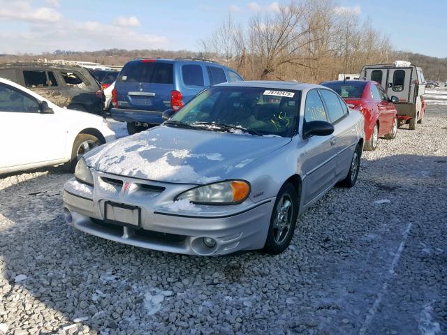 1G2NW52E72M724049 - 2002 PONTIAC GRAND AM G SILVER photo 2