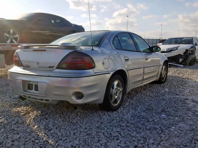 1G2NW52E72M724049 - 2002 PONTIAC GRAND AM G SILVER photo 4