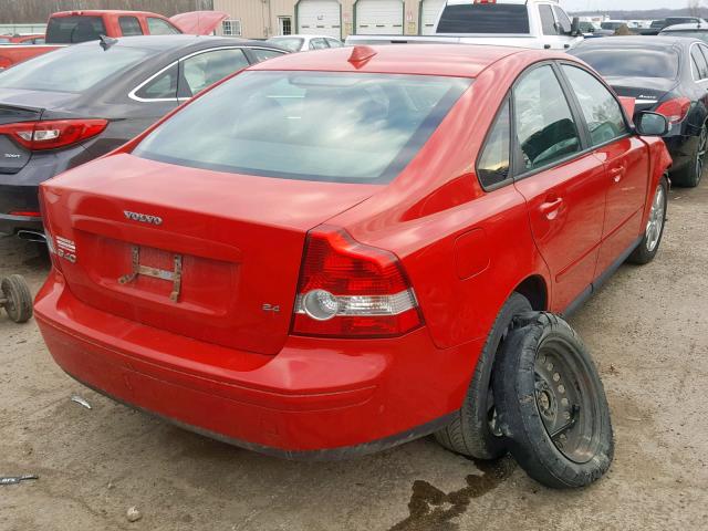 YV1MS382572290702 - 2007 VOLVO S40 2.4I RED photo 4