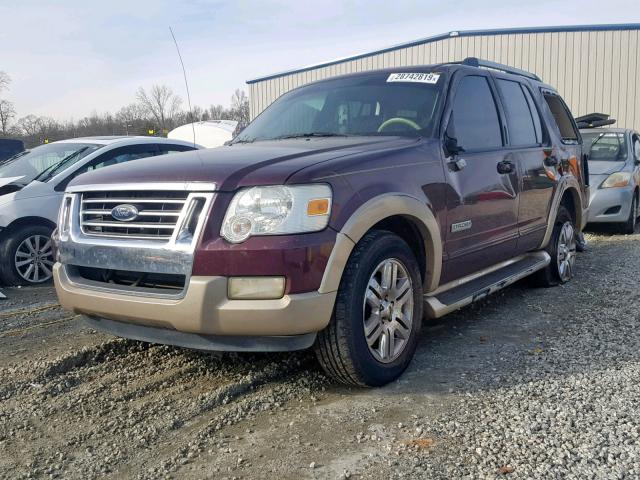 1FMEU74E36UA48257 - 2006 FORD EXPLORER E BURGUNDY photo 2