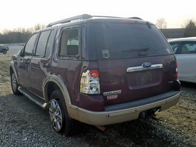 1FMEU74E36UA48257 - 2006 FORD EXPLORER E BURGUNDY photo 3