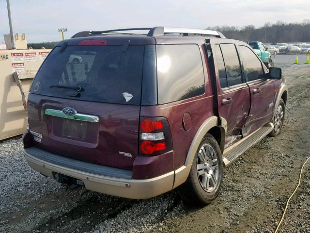 1FMEU74E36UA48257 - 2006 FORD EXPLORER E BURGUNDY photo 4