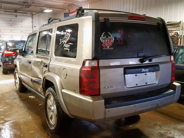 1J8HG48N56C274526 - 2006 JEEP COMMANDER GOLD photo 3