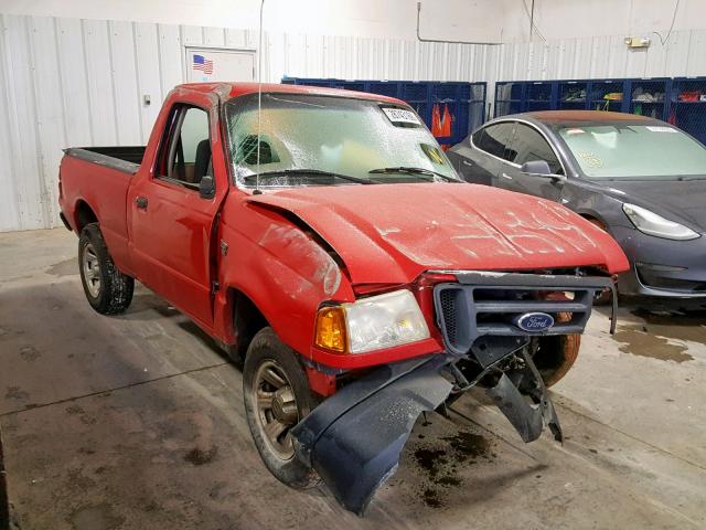 1FTYR10D74PA52756 - 2004 FORD RANGER RED photo 1