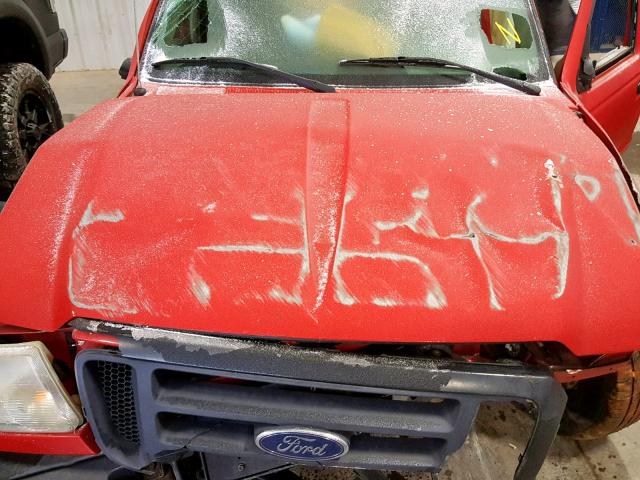 1FTYR10D74PA52756 - 2004 FORD RANGER RED photo 7