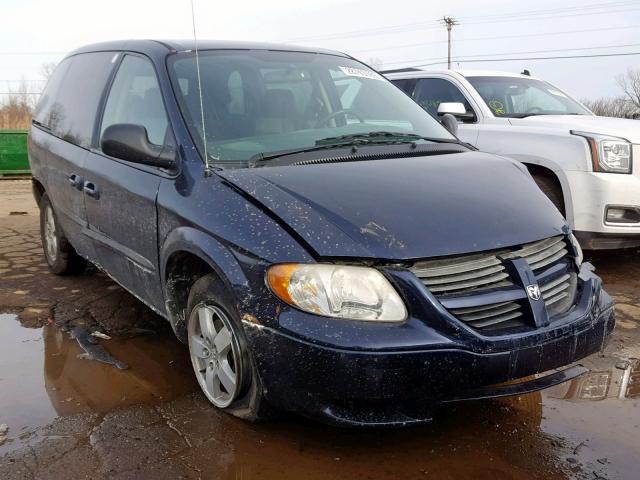 1D4GP45R35B262215 - 2005 DODGE CARAVAN SX BLUE photo 1