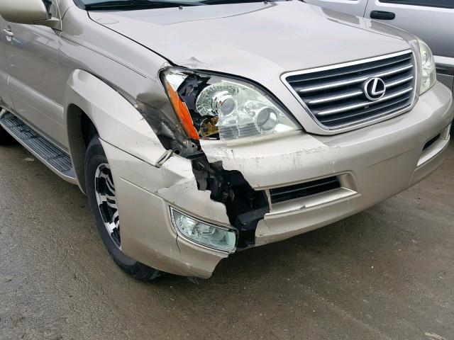 JTJBT20X830006011 - 2003 LEXUS GX 470 BEIGE photo 9