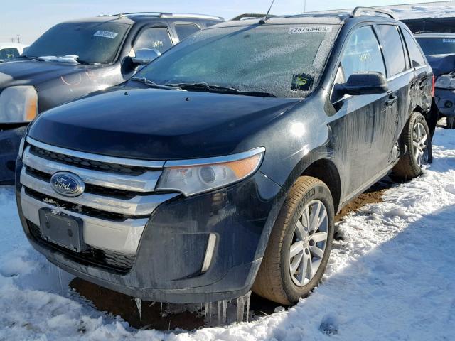 2FMDK4KC6DBB71622 - 2013 FORD EDGE LIMIT BLACK photo 2