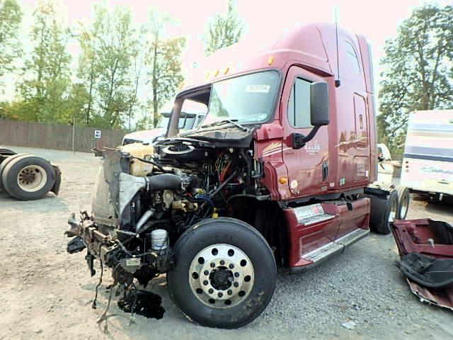 1FUJGLDR8BSBA3076 - 2011 FREIGHTLINER CASCADIA 1 BURGUNDY photo 2