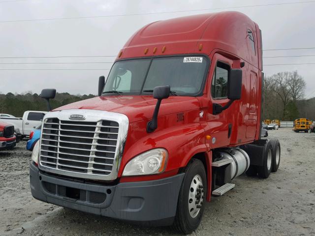 1FUJGLDV2DLBY3540 - 2013 FREIGHTLINER CASCADIA 1 RED photo 2