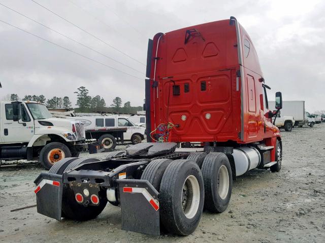 1FUJGLDV2DLBY3540 - 2013 FREIGHTLINER CASCADIA 1 RED photo 4