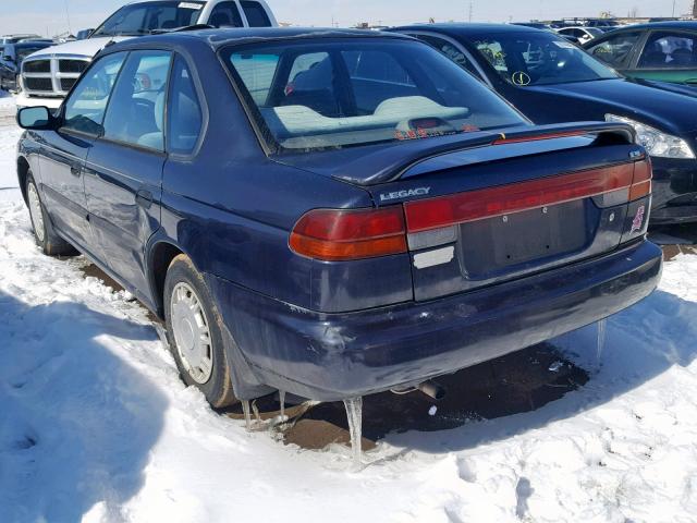 4S3BD6357S7238235 - 1995 SUBARU LEGACY L A BLUE photo 3