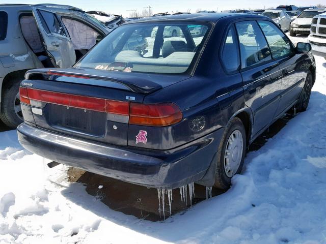 4S3BD6357S7238235 - 1995 SUBARU LEGACY L A BLUE photo 4