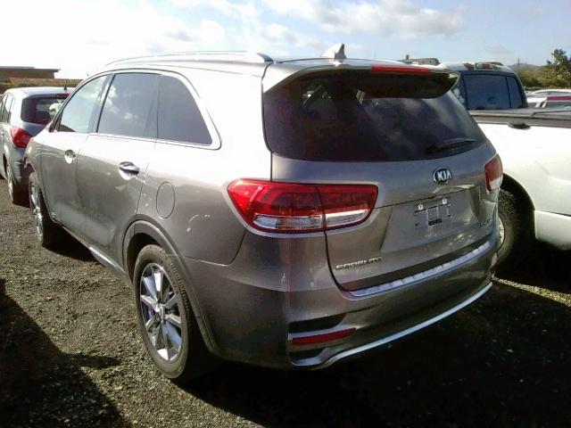 5XYPKDA50GG183236 - 2016 KIA SORENTO SX GRAY photo 3