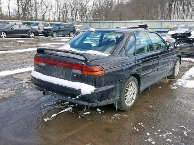 4S3BD6751W7202749 - 1998 SUBARU LEGACY GT BLACK photo 4