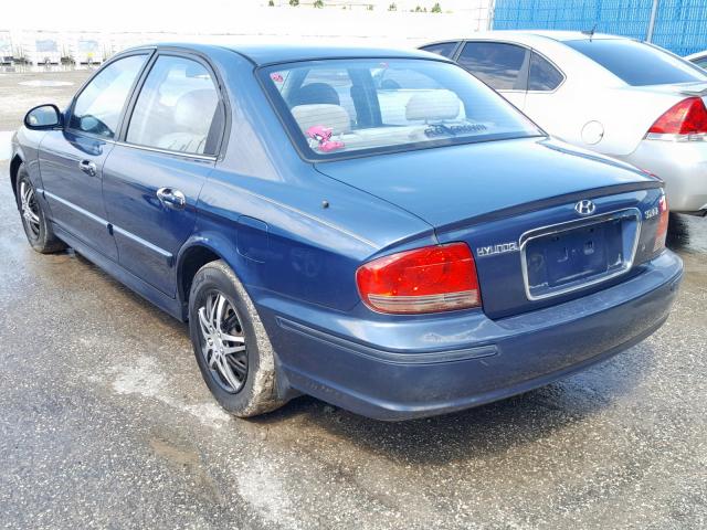 KMHWF25S35A112125 - 2005 HYUNDAI SONATA GL BLUE photo 3